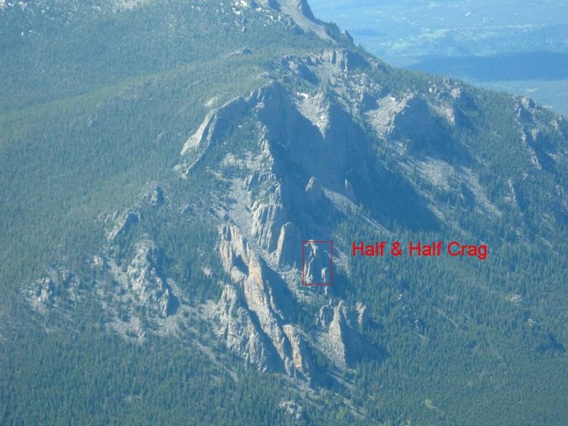 Half & Half Crag sit's just below the Shark Fin. 