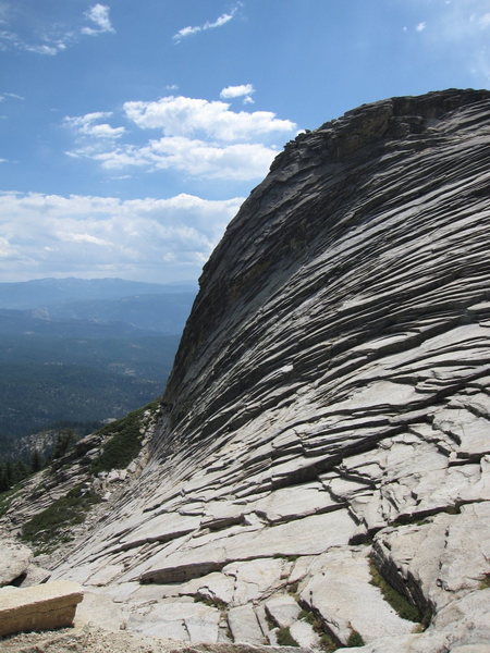 The backside (north face) of High Eagle Dome from the base of the Talon.