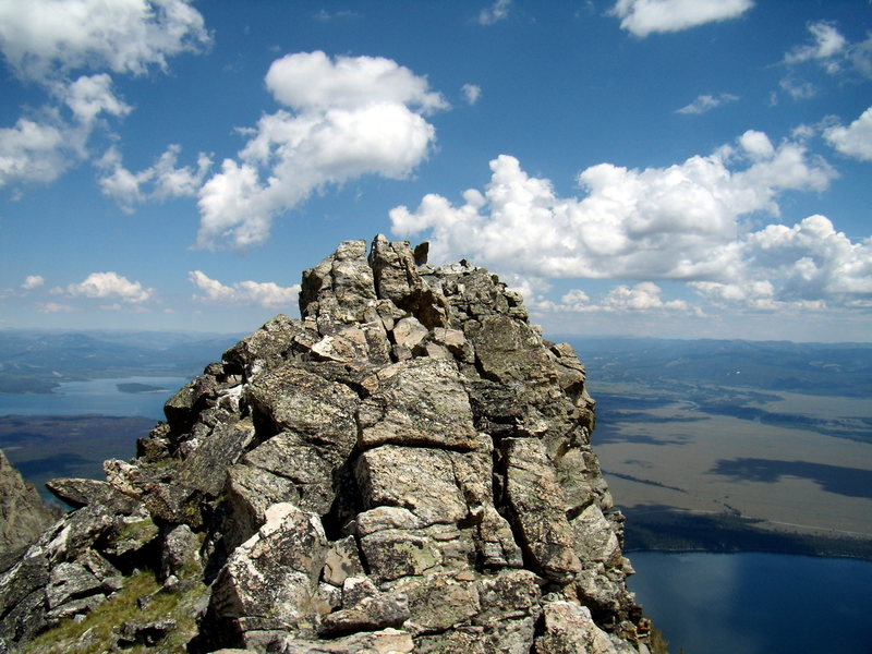 The summit of Symmetry Spire.  Teton NP.  July 29th 2010.