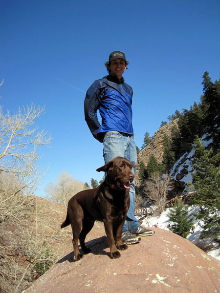 Me and my dog hiking in Eldo.