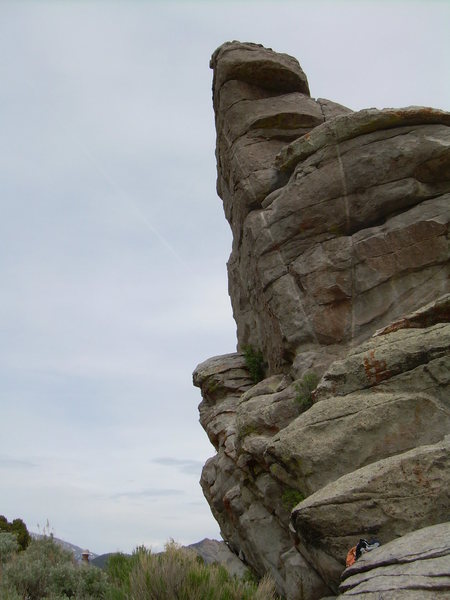 This small crag has two excellent steep routes