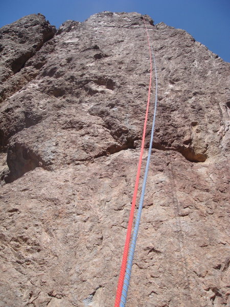 Used two 60m ropes for rappel.