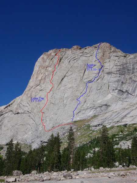 Two new routes on the North Tower of Haystack peak