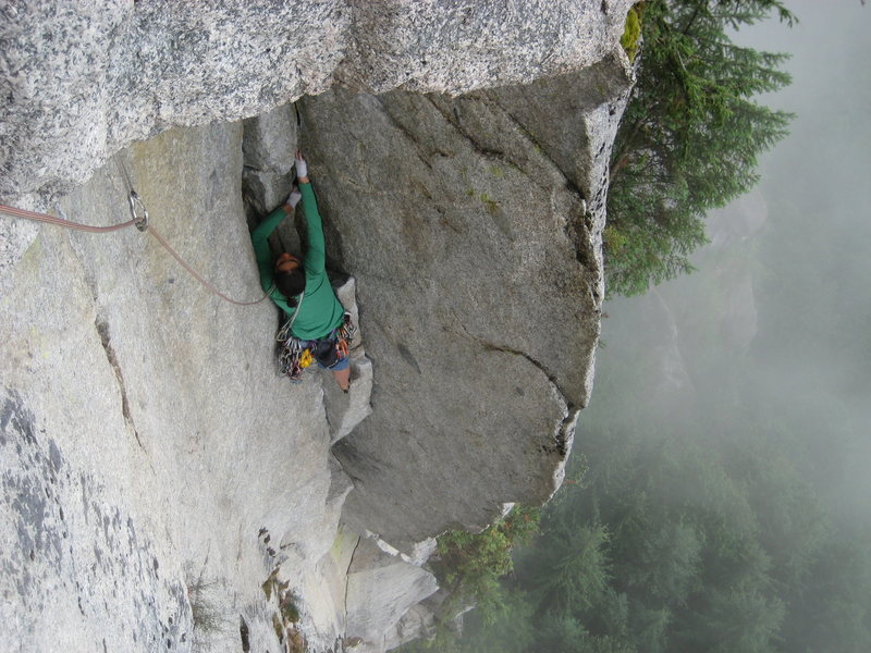 climbing ak highway on a rainy august afternoon