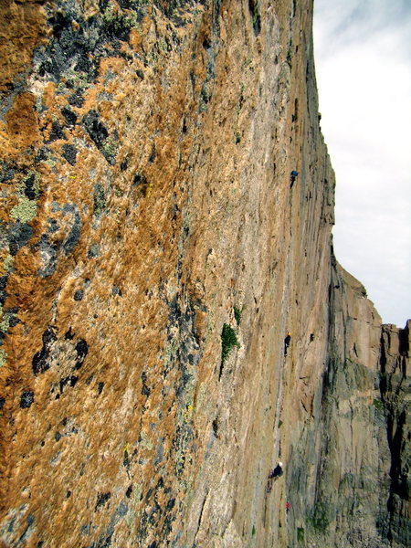 Climbers on the Diamond.  August 7th 2010.