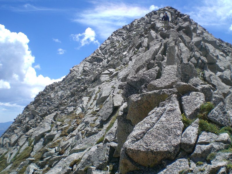 The ridge above the ramp on Camino de Cabra.