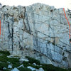 Dike Wall, East Face<br>
August 5pm