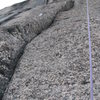 Looking up the second pitch, prescrubbing, destorted from wide angle