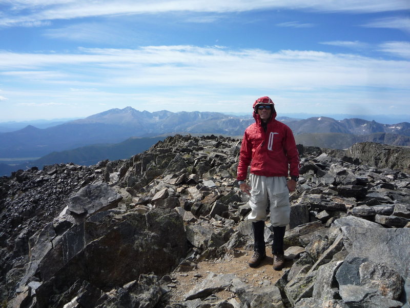 On the summit of Ypsilon looking towards Longs Peak.