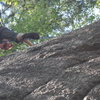 Nate Penney on the J.C bloc at Cliff Drive.  These routes felt a bit sand bagged.