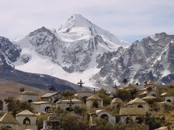 mining cemetery below Huayna Potosi (Bolivia)