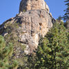 Rock of Ages, as seen on the approach.  This is the southeast face