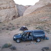 More of the camp and the entrance to Three Finger Canyon