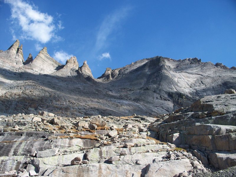 The west ridge is the right hand skyline.