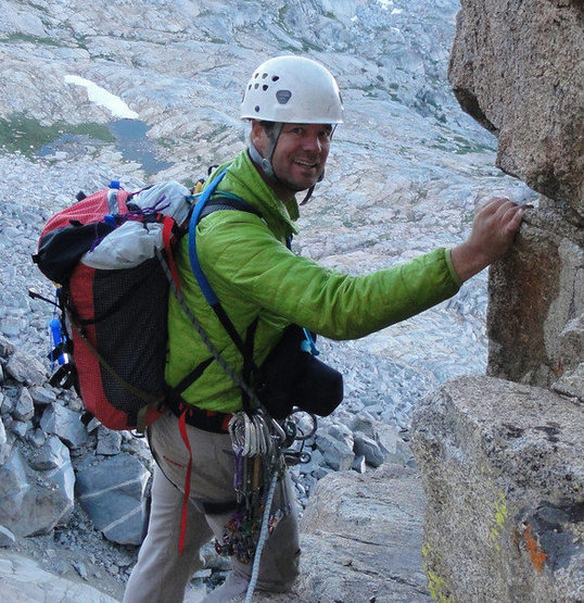 Me on North Palisade Peak, Sierra Nevada.