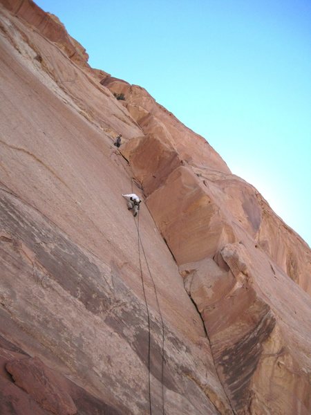 Andy on the crux