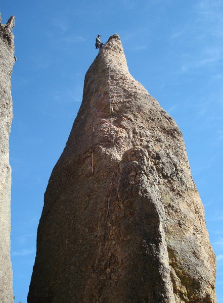 Jay atop Triconi Nail.  He led Cerebus (5.8)