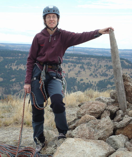 Me at the top of Devil's Tower.