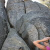 John on Velociraptor 5.10a.