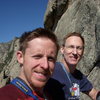 Tommy Caldwell & Mike Harris on Pear Buttress as part of the Layton Kor fundraiser.  A beautiful day September, 2010.