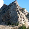 Sundial peak as we hiked down after the climb.