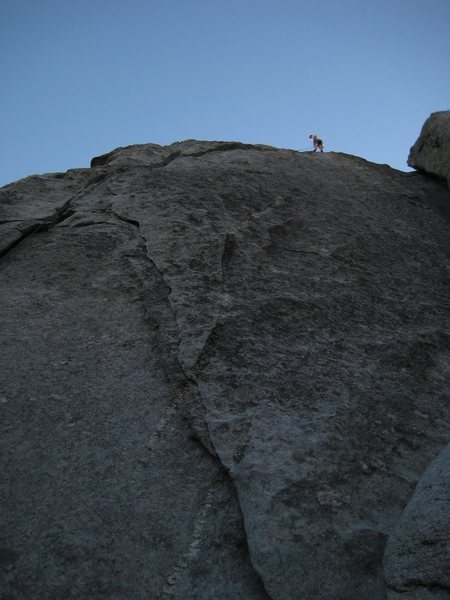 At the anchors of bloody fingers.  My favorite route at the city.