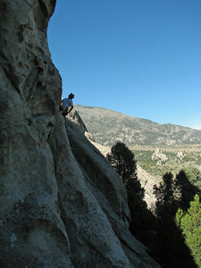 Dan about a third of the way up.