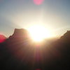 Sunrise over Half Dome as seen from the summit of El Cap.