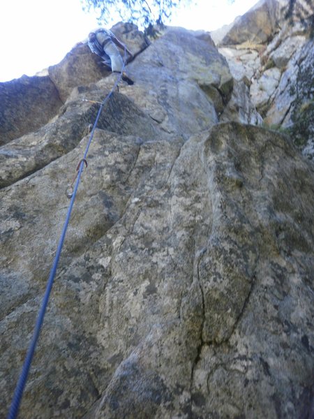 "Barn door" crux.