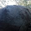 Slab side of Stone Tower Boulder.