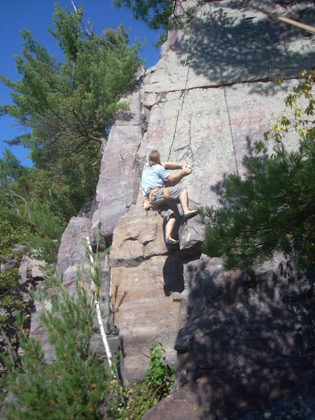 Vinny mid-crux.