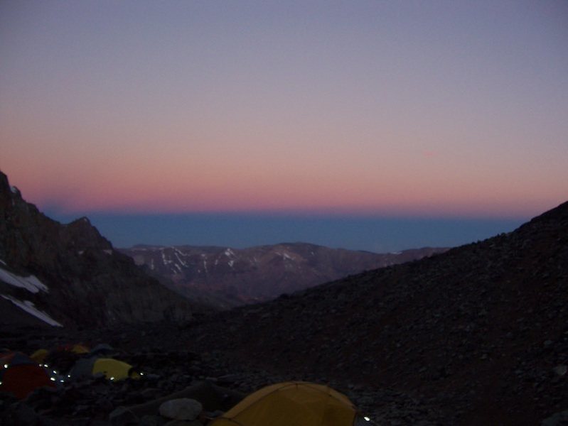 Sunset, Camp 1