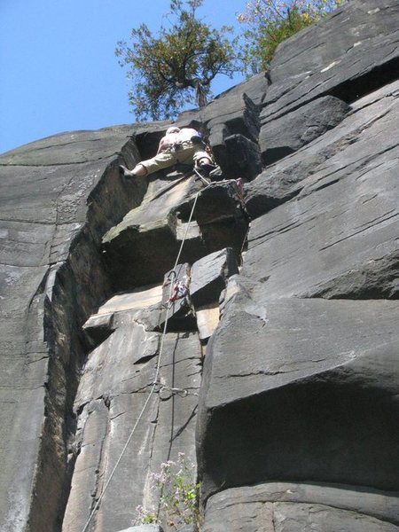 Twin Cracks, near the top