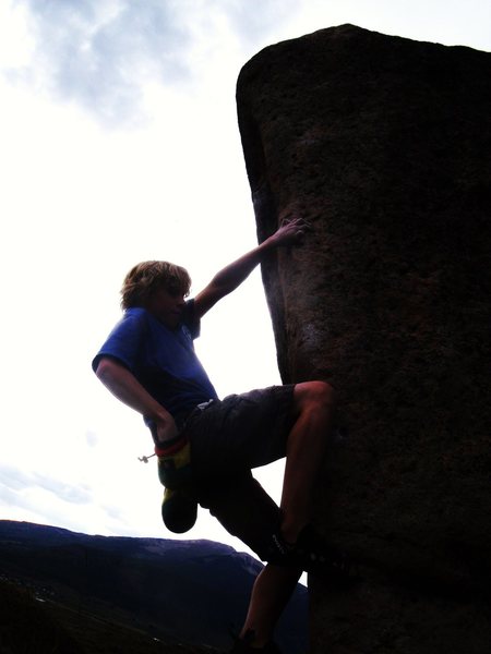 Young Jack Starkebaum on the Bernholtz Arete (aka Weeping Warrior).