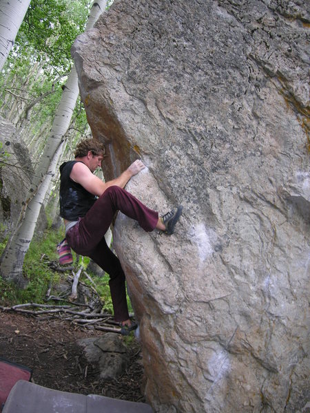 Phil Street on the Wedge Arete. 