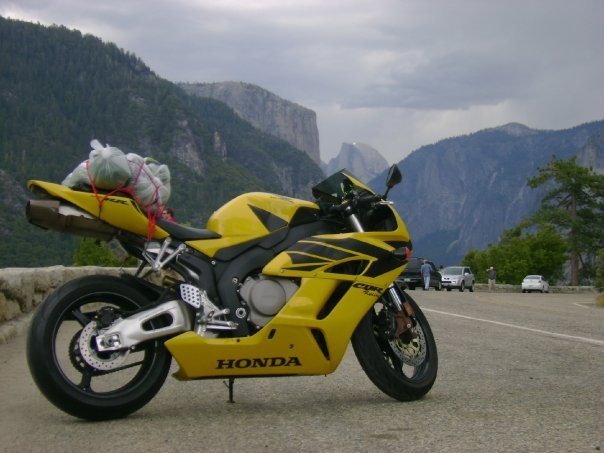 Cali to Colorado bike trip.  Yosemite w/ half dome.