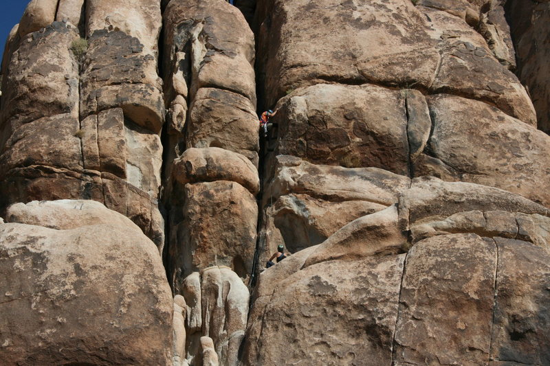 Me leading the second pitch of Marchesa.