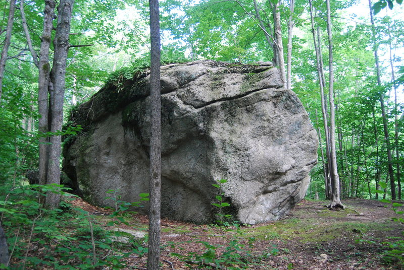 The leftmost clean piece off rock contains Against the Grain