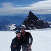 my new wife and I in front of Little Tahoma pk