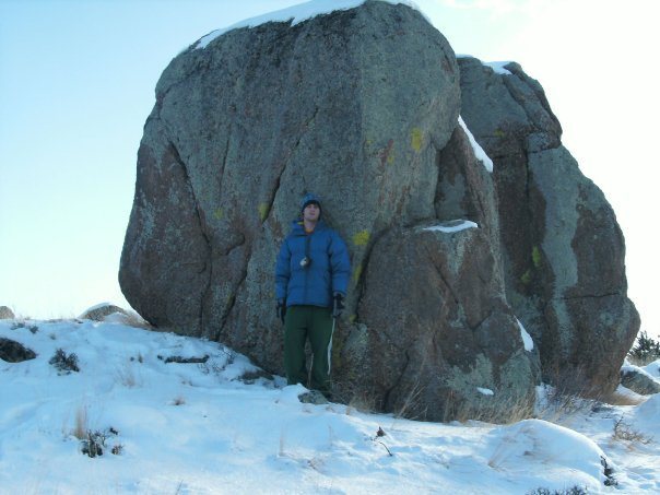 Another view of the north boulder and the 3 problems