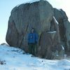 Another view of the north boulder and the 3 problems