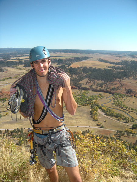 On top of the tower.