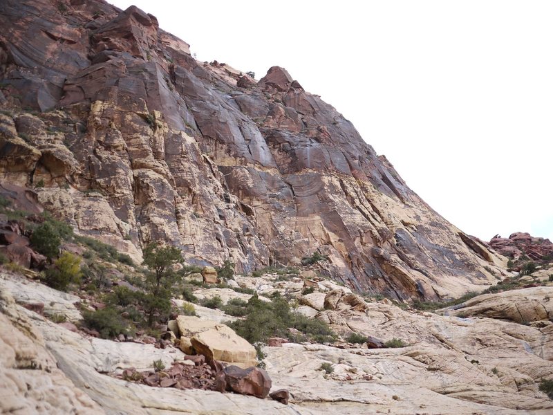 The approach slabs and northern section of the Brownstone Wall with Armatron.