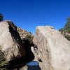 Jessica on Chuckawalla (V1), Joshua Tree NP