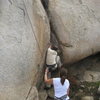 Nathan on Rat Crack with Agina on belay.