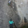 Fun climb. Me belayed by Agina Sedler