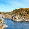 A little fall color in Mather Gorge.  Virginia on the left.  Maryland on the right.