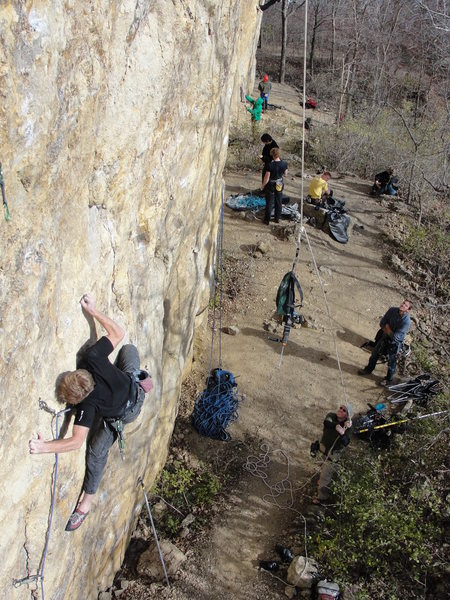 brandon about a third the way up rock pigs, november, 2010.