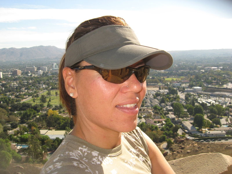 Me on Island Crack. Whoops no just another Agina self portrait.