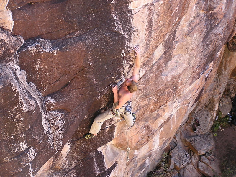 Crimping through the middle section.